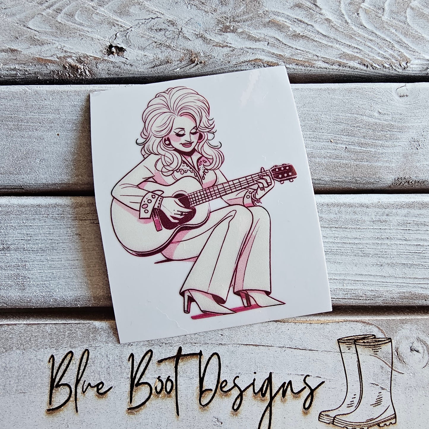 Country Queen Guitar 3D drcal