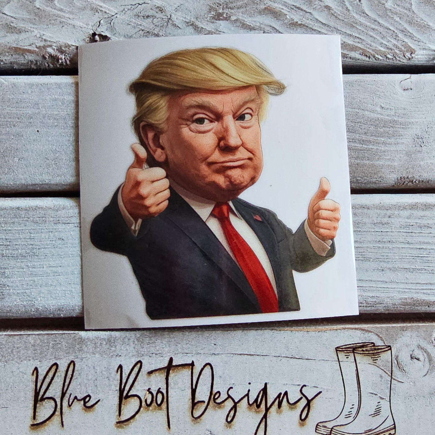 Trump Cartoon 3D decal