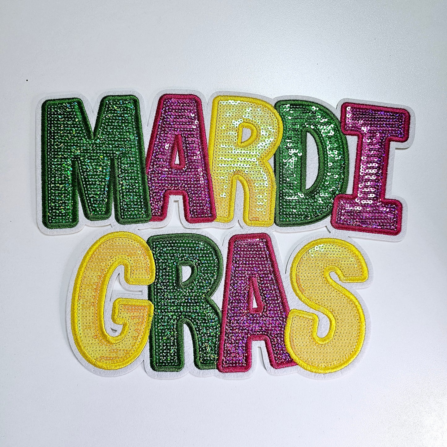 Sequin Mardi Gras Patch