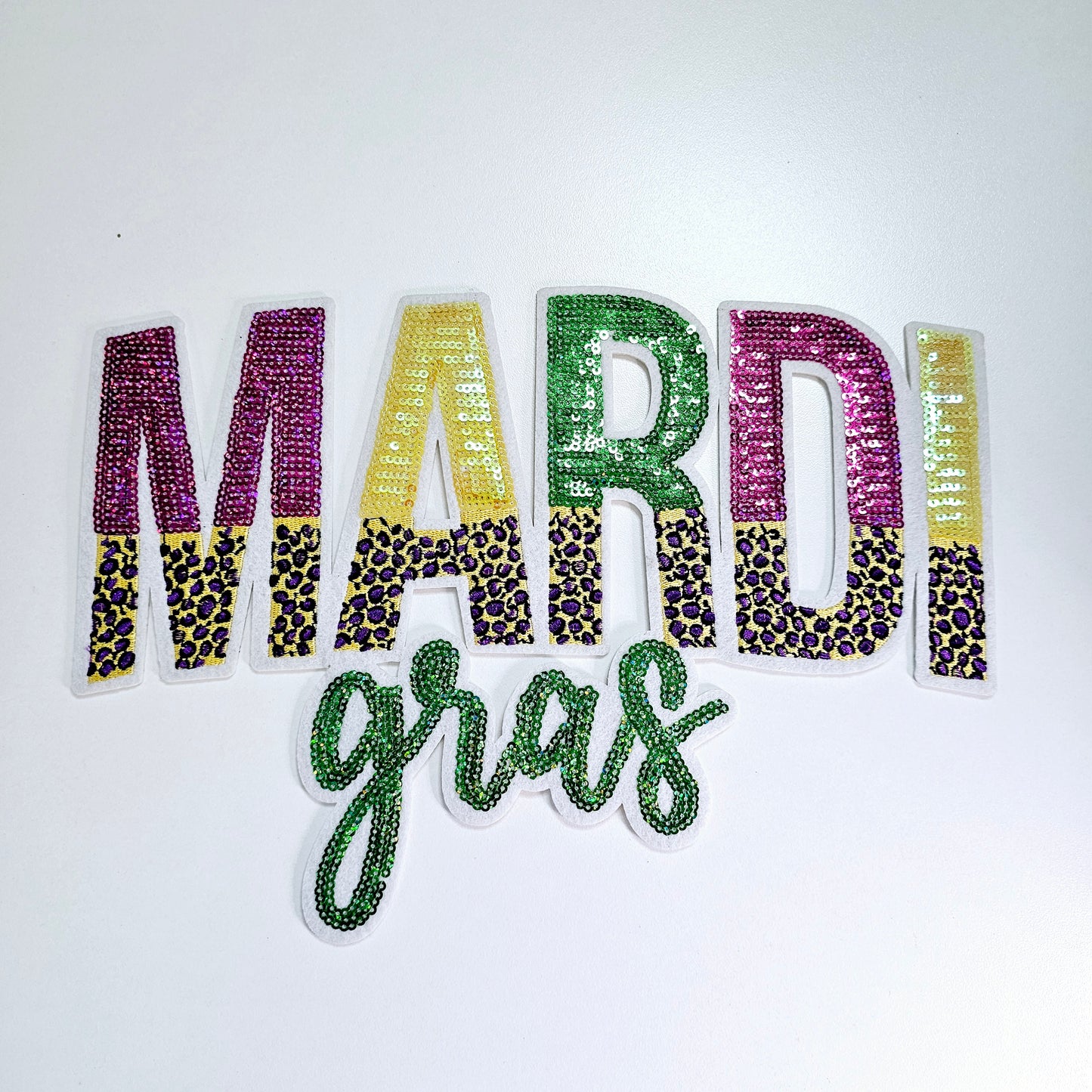 Sequin Mardi Gras Patch