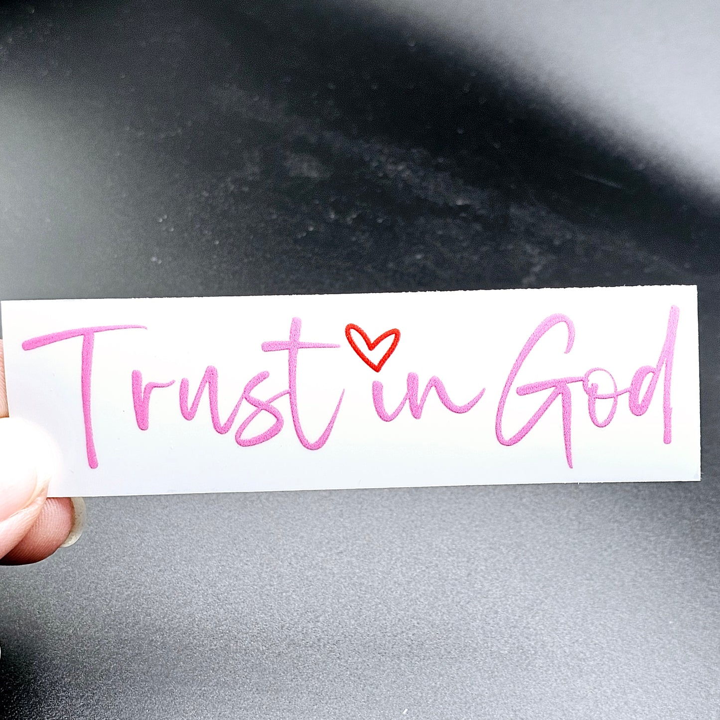 TRUST IN GOD Rearview mirror decal