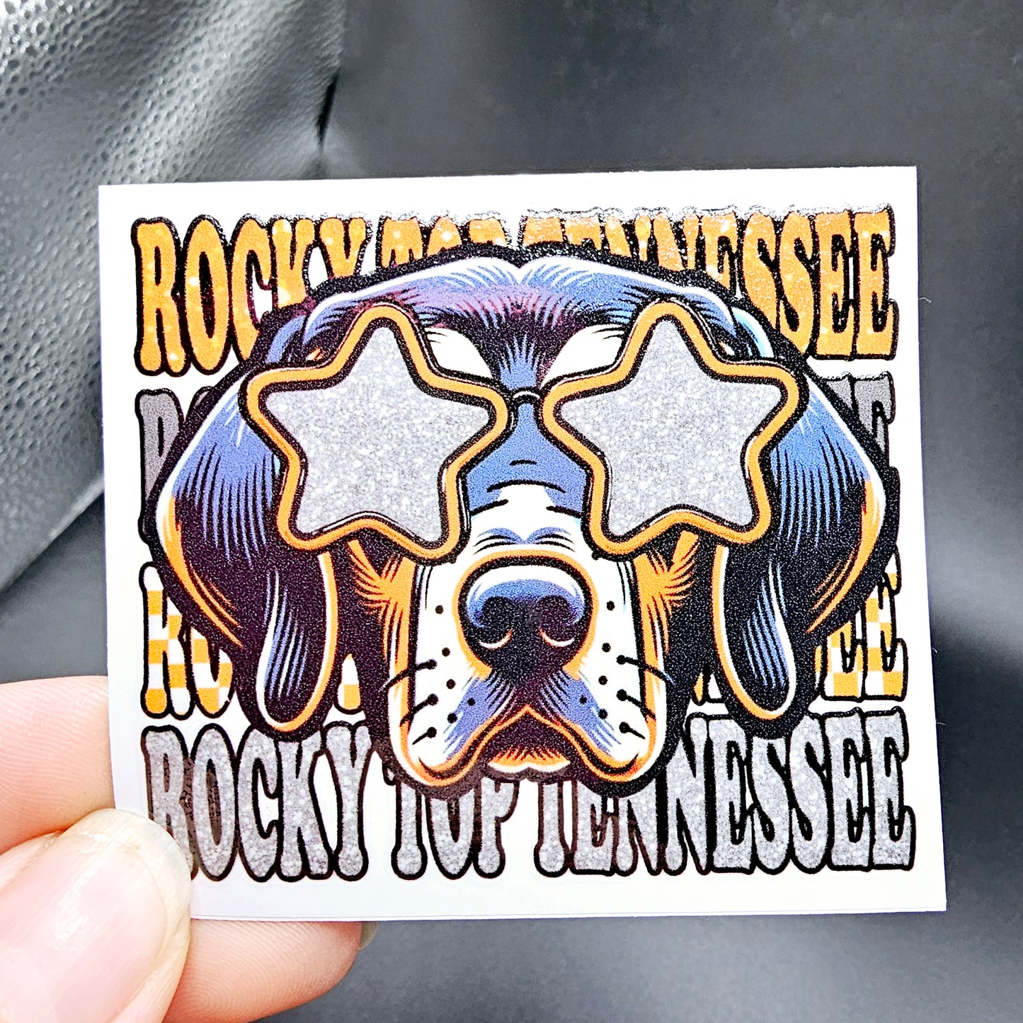 Rocky top star glasses dog