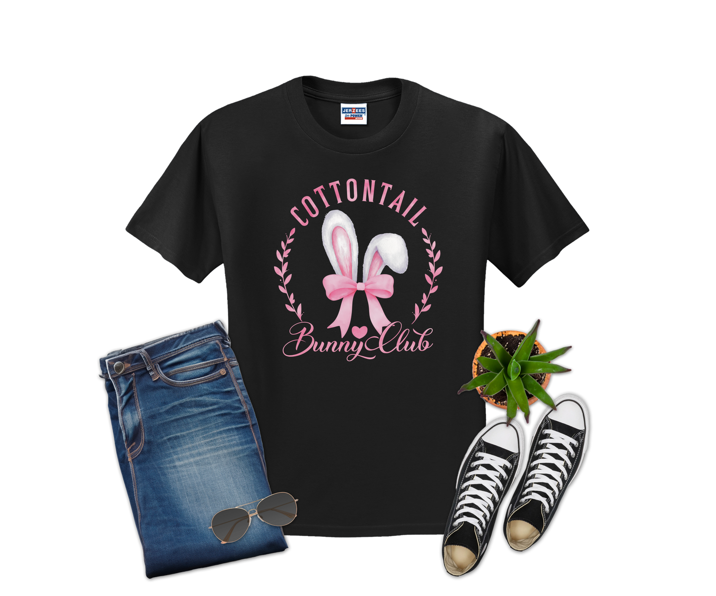 Cotton Tail Bunny Club DTF Heat Transfer