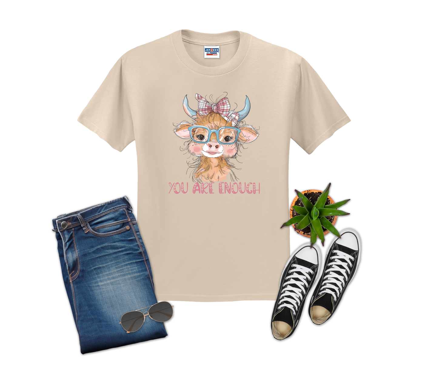 You are enough Cow TSHIRT