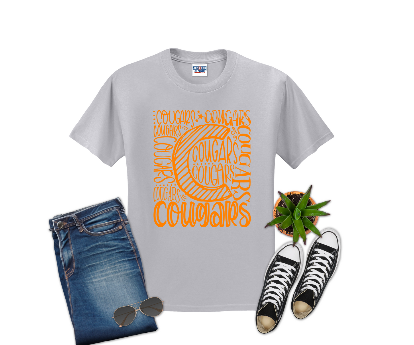 Sullivan Central Middle School Cougars Typography