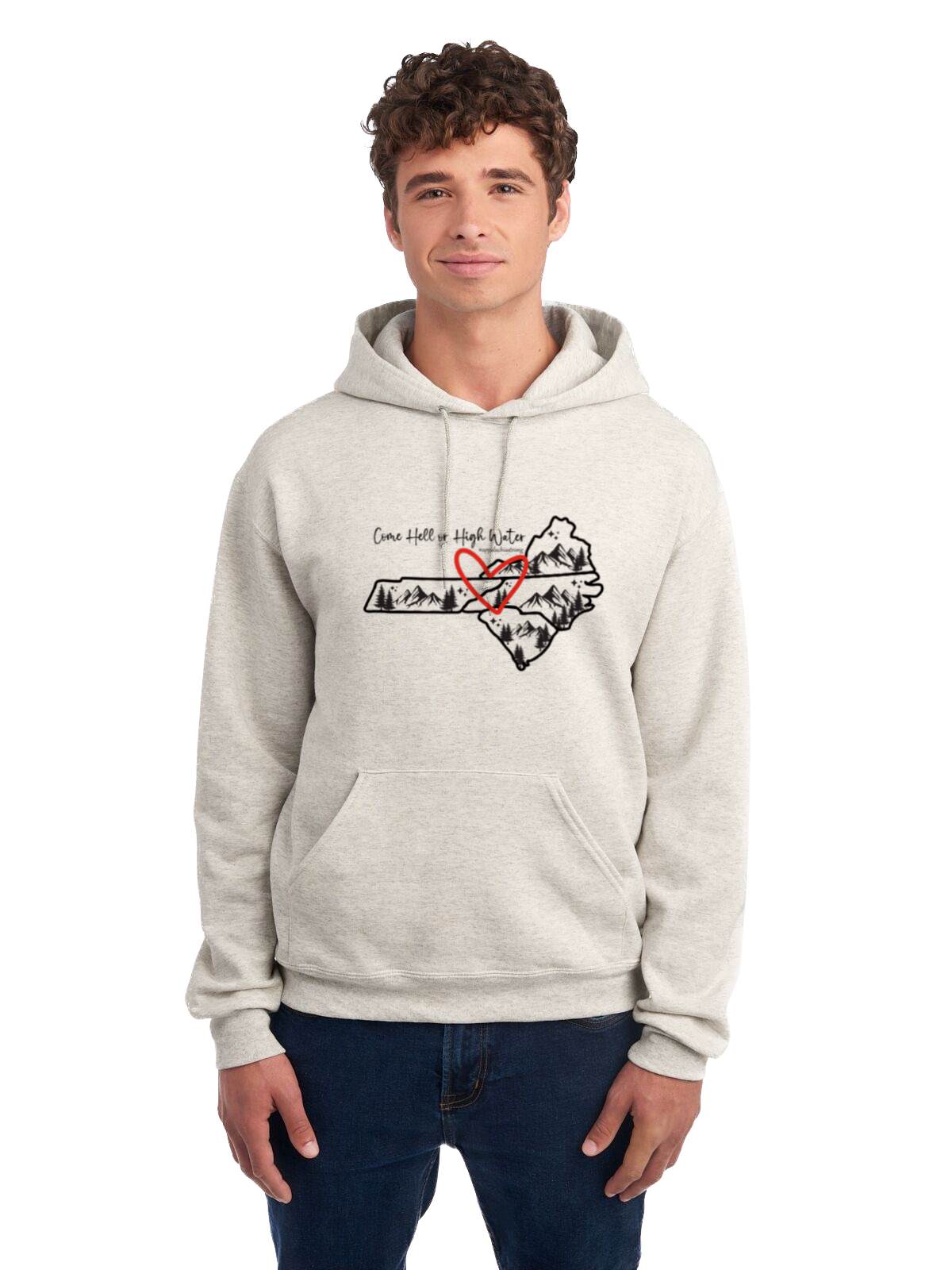 Come Hell or High Water Hoodie Pullover (Quad States)