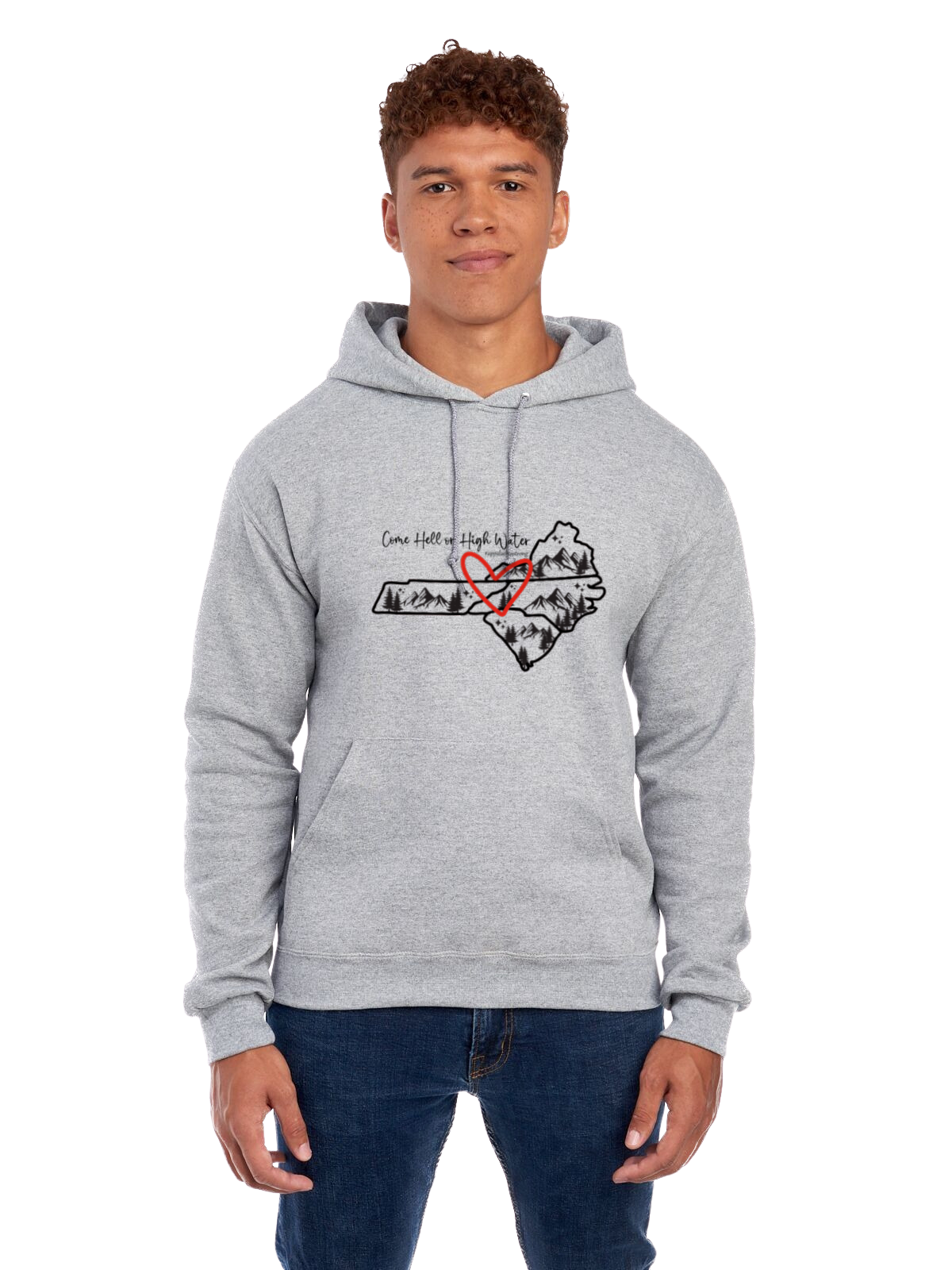 Come Hell or High Water Hoodie Pullover (Quad States)